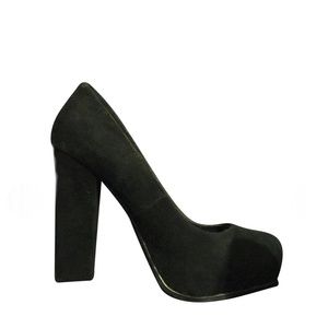 Steve Madden micro suede platform heels NWOT